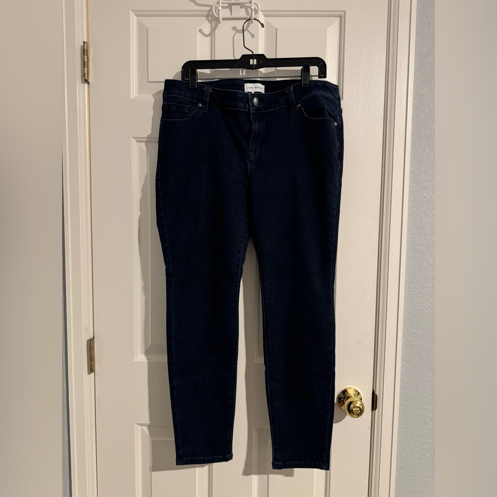 Lane Bryant Dark Blue Denim Jeans Flex Magic Waistband